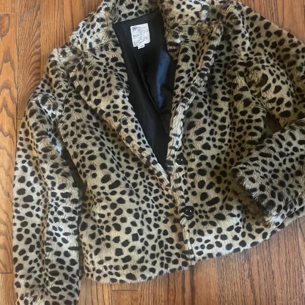 Tulle Faux Fur Jacket